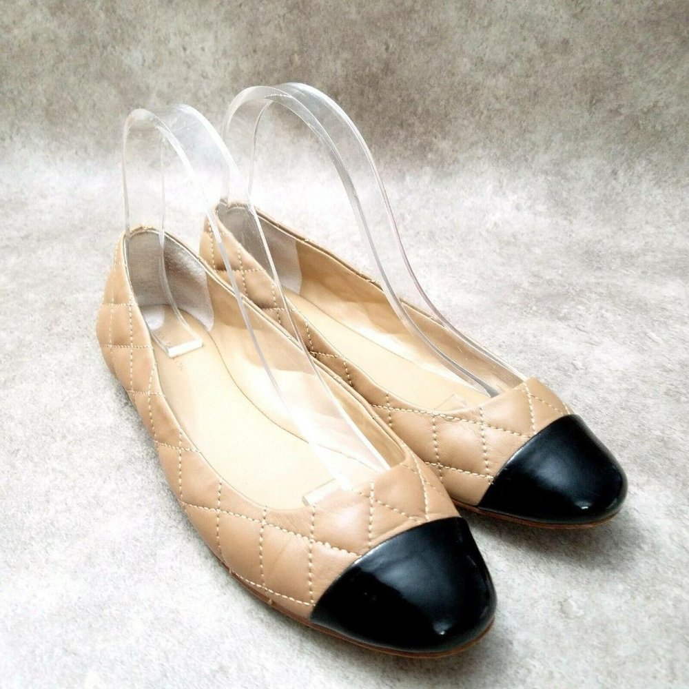 Ann Taylor Womens   Sz 8 M Tan  Slip On Quilted
